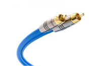 Кабели аудио-видео Melodika Sky Blue Cable 2xRCA - 2x RCA lenght 1m