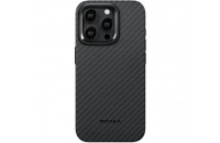 Чехлы и защитные стекла Pitaka MagEZ Case 4 Twill 1500D Black/Grey for iPhone 15 Pro Max (KI1501PM)