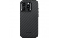 Чохли та захисне скло  Pitaka MagEZ Case Pro 4 Twill 1500D Black/Grey for iPhone 15 Pro (KI1501PP)