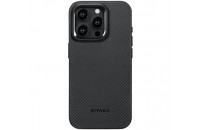 Чохли та захисне скло  Pitaka MagEZ Case Pro 4 Twill 600D Black/Grey for iPhone 15 Pro (KI1501PPA)