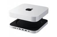 Хабы и кардридеры Satechi Mac Mini M4 Stand & Hub with SSD Enclosure Silver (ST-GNMMES)