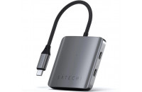 Хаби та кардридери Satechi 4-Port USB-C with PD Space Grey (ST-H4CPDM)