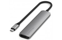 Хаби та кардридери Satechi 6-in-1 USB-C Slim Multiport 4K Space Grey (ST-P6SM)