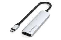 Satechi 4-in-1 USB-C Slim Multiport 4K Silver (ST-P4SS)