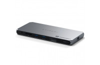 Хаби та кардридери Satechi Thunderbolt 4 Docking Station with DisplayLink Space Gray (ST-DT4MDM-EU)