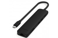 Хаби та кардридери Satechi 7-in-1 USB-C Slim Multiport 4K with Ethernet Black (ST-P7SK)