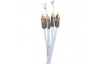 Кабелі аудіо-відео Supra Phono 2RCA-SC Blue 2m