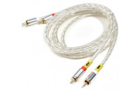 Кабелі аудіо-відео Tone Factory RCA cable Silver 1.2m