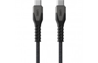 Кабели и переходники UAG Rugged Kevlar USB-C to USB-C Cable 1.5m Black/Gray (9B4413114030)