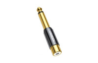 Кабелі аудіо-відео UGREEN AV169 6.35mm Male to RCA Female Adapter Black (80731)