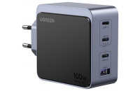Зарядні пристрої UGREEN X565 Nexode 100W 3xType-C PD, 1xUSB-A GaN Charger Grey (35043)
