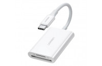 Хабы и кардридеры Ugreen CM265 USB-C 3.1 Card Reader for TF/SD White (35506)