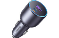 Зарядные устройства UGREEN Car Charger EC701 63W USB-C PD + USB-A Gray (35023)