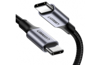 Кабелі та перехідники UGREEN US316 Type-C - Type-C 100W 5A Cable Aluminium 1 m Black