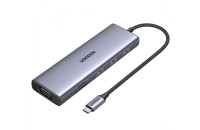 Хабы и кардридеры Ugreen CM498 10-in-1 Hub Hub Gray (15601)