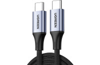 Кабели и переходники UGREEN US535 USB-C to USB-C 240W PD Fast Charging Cable 2m Space Gray (90440)