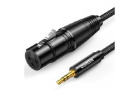 Кабели аудио-видео UGREEN AV182 3.5mm Male to XLR Female 1m Black (20763)