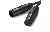 Кабелі аудіо-відео UGREEN AV130 XLR Male to Female Cable 5m Black (20712)