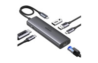 Ugreen CM512 USB-C to HDMI, RJ45, 2xUSB 3.2, 2x USB-C 3.2 Gray (45000)