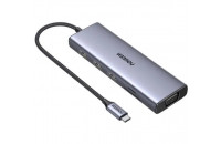 Хабы и кардридеры Ugreen CM498 9-in-1 Hub Gray (15600)