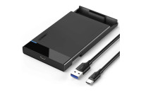 Жорсткі диски, SSD Ugreen US221 USB 3.1 to 2.5' SATA Hard Driver Enclosure Black (50743)