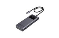 Хабы и кардридеры Ugreen CM888 USB-C to 2xUSB, 2xUSB-C, HDMI 4K60, PD100W Gray (35998)
