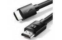 Кабели аудио-видео UGREEN HD119 4K HDMI Cable Male to Male Braided 5m Black (40103)