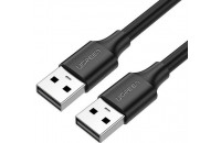 Кабелі та перехідники UGREEN US102 USB 2.0 A Male to A Male Cable 2m Black (10311)