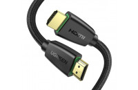 Кабели аудио-видео UGREEN HD118 HDMI 2.0 (AM/AM) High-End Cable Nylon Braid 5m Black (40412)