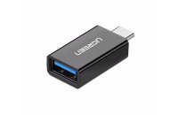 Кабелі та перехідники UGREEN US173 USB Type-C to USB 3.0 Female OTG Adapter Black (20808)