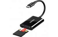 Хабы и кардридеры Ugreen CM265 USB-C 3.1 Card Reader for TF/SD Black (35622)