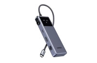 Ugreen CM888 7-in-1 USB-C to 3xUSB, 1xUSB-C, HDMI, RJ-45, PD 100W Gray (45155)