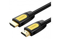 Кабели аудио-видео UGREEN HD101 HDMI Round Cable 2m Yellow/Black (10129)