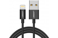 Кабелі та перехідники UGREEN US155 USB Lightning Cable 1m Black (80822)