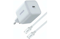 Зарядные устройства UGREEN X524 45W USB-C GaN Fast Charger Set White (65055)