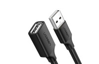 Кабелі та перехідники UGREEN US103 USB 2.0 Male to Female Extension Cable 0.5m Black (10313)