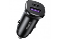 Зарядні пристрої UGREEN Car Charger EC305 30W USB-C, USB-A Gray (25845)