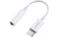 Кабелі аудіо-відео UGREEN US212 Lightning - 3.5mm F Cable 0.1m White (30759)