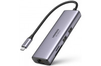 Хаби та кардридери Ugreen CM512 7-in-1 USB-C HDMI Ethernet Adapter (60515)