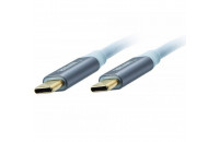 Кабелі аудіо-відео Supra USB3.2 C-C Blue 1m